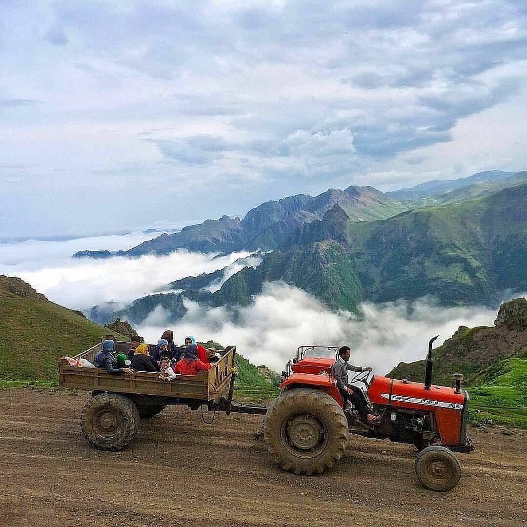 رقص ابر‌ها در ارتفاعات کوه سنگر در اردبیل