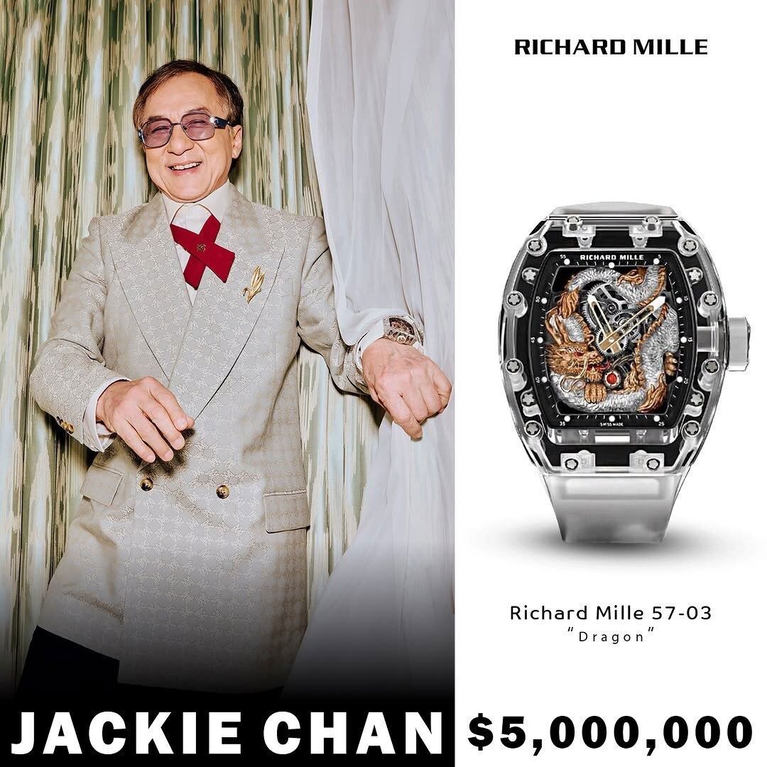 عکس/ ۸ ساعت جکی چان که بیش از ۱۵ میلیون دلار ارزش دارند