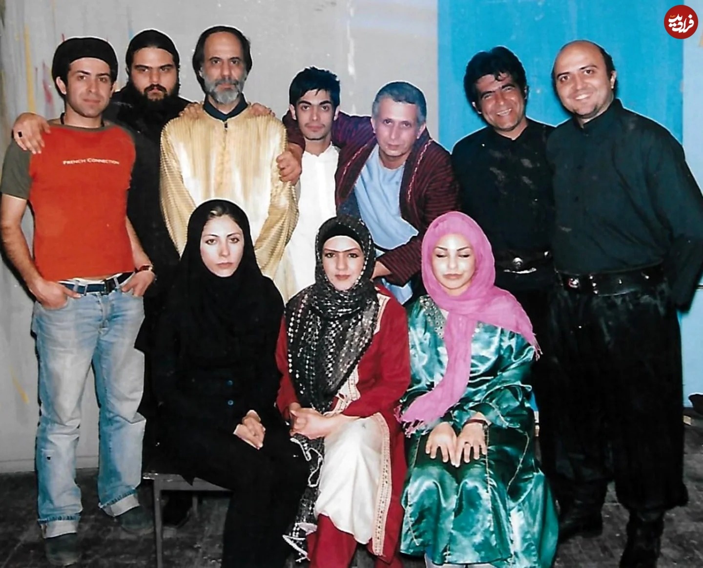 مهرتاش و ارژنگ سریال زیر آسمان شهر در پشت صحنه یک تئاتر