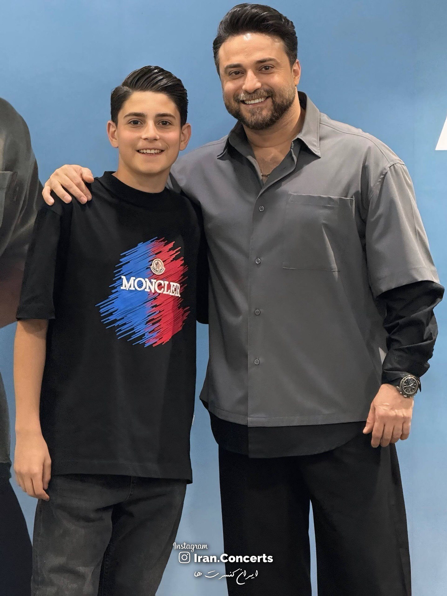 بابک جهانبخش و پسرش در کنسرت آرمین ۲ afm