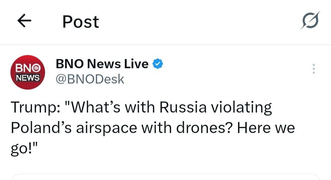 عکس/ واکنش عجیب ترامپ به نقض حریم هوایی لهستان ازسوی روسیه