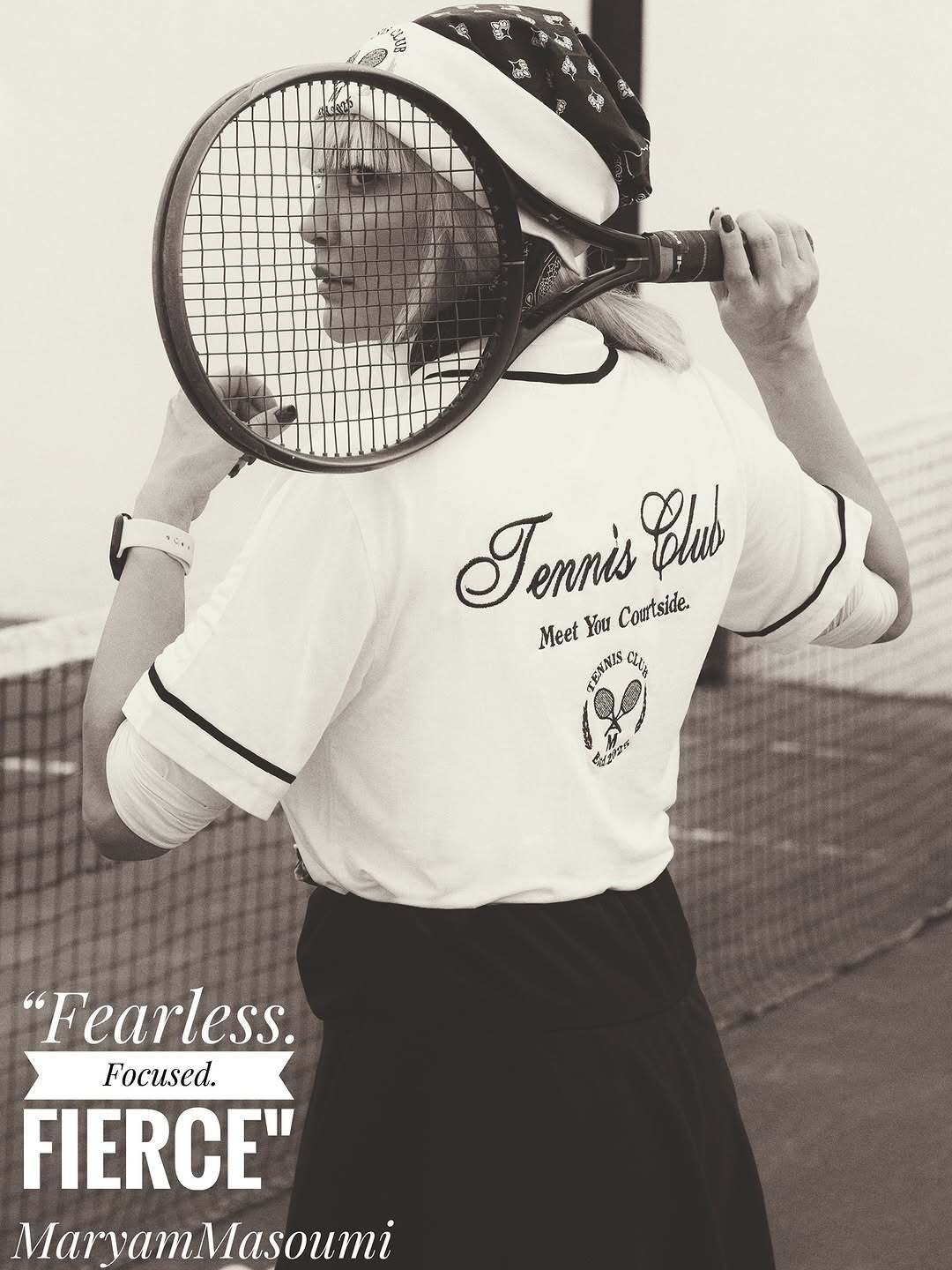 استایل جذاب مریم معصومی با موی بلوند چتری