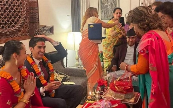 شیوانا شرستا در مراسم ازدواج