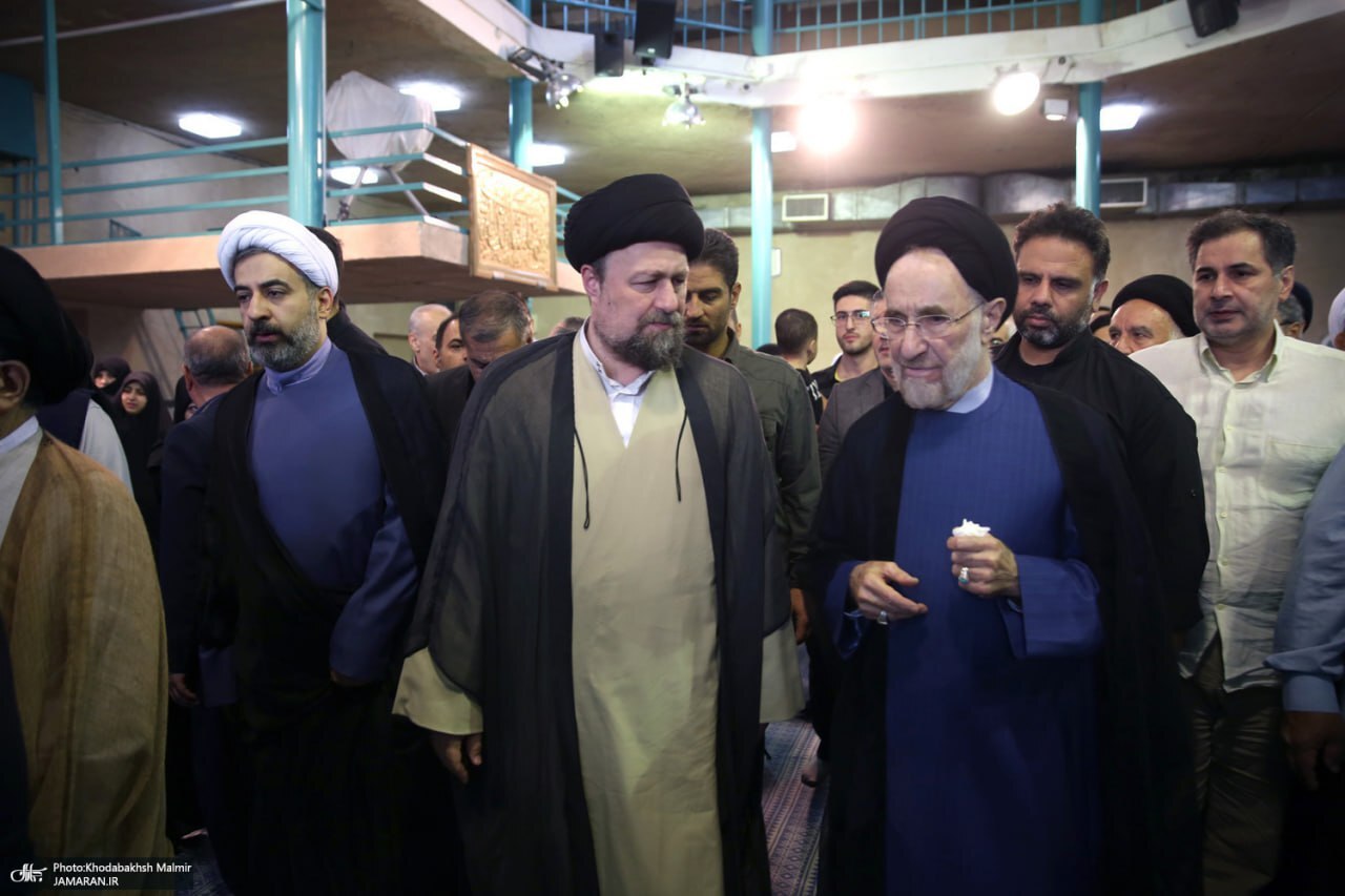 حضور محمد خاتمی در حسینه جماران