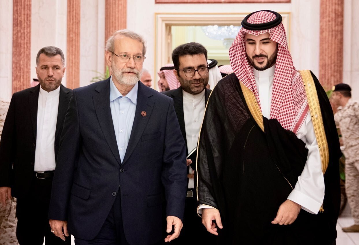 پیغام وزیر دفاع عربستان پس از دیدار با لاریجانی