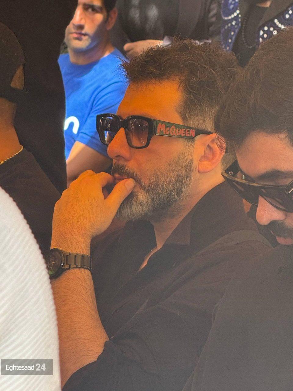 مجید واشقانی در مراسم تشییع امید جهان