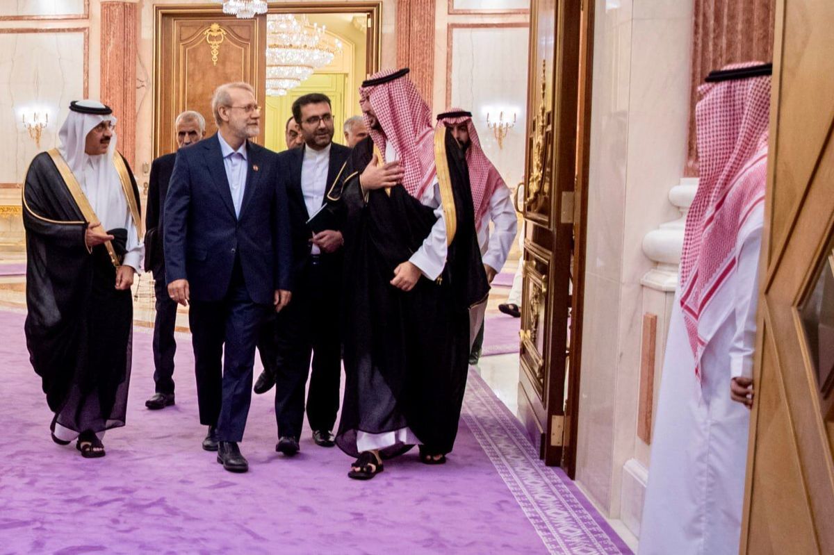 علی لاریجانی و بن سلمان