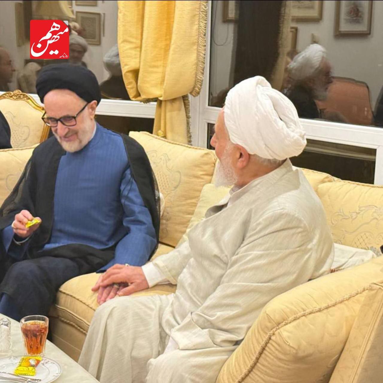 مهدی کروبی و محمد خاتمی در منزل کرباسچی