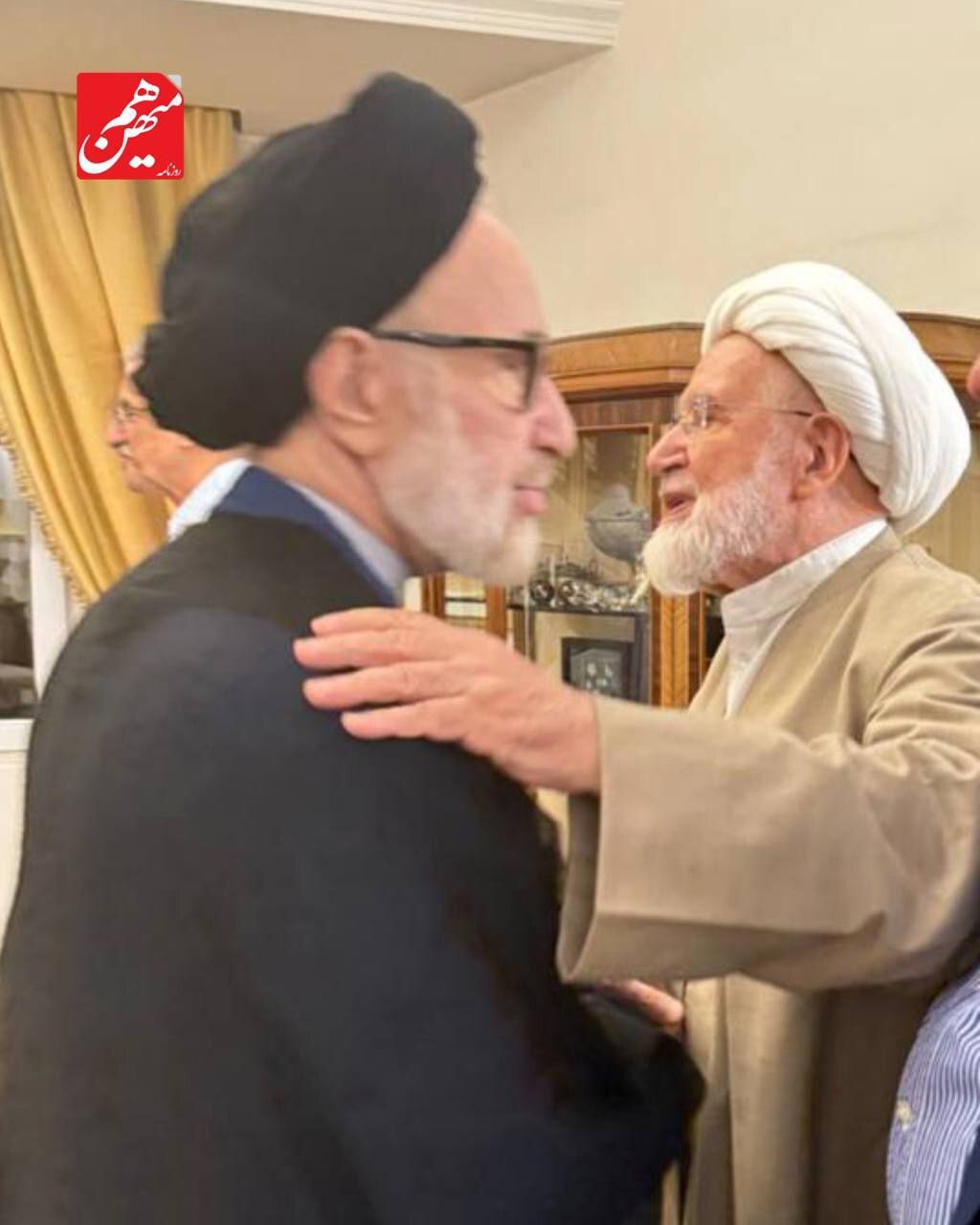 مهدی کروبی و محمد خاتمی در منزل کرباسچی
