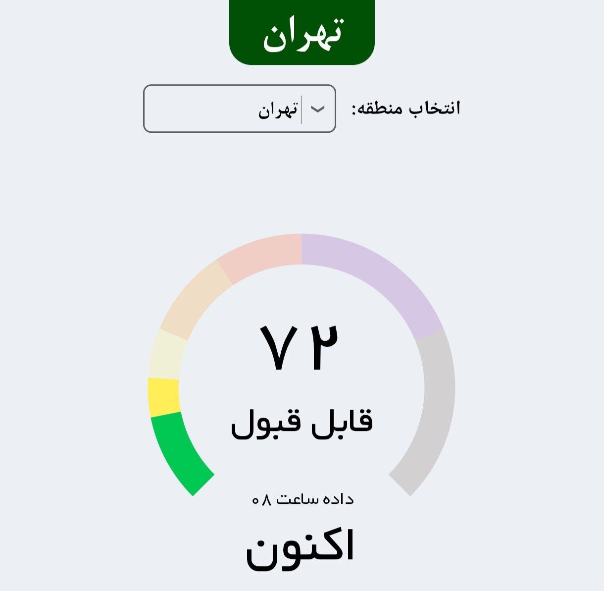 آلودگی هوای تهران