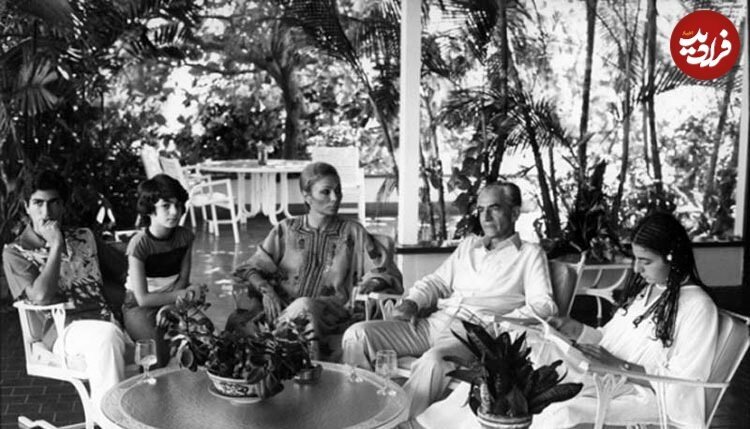 محمدرضا پهلوی و خانواده‌اش