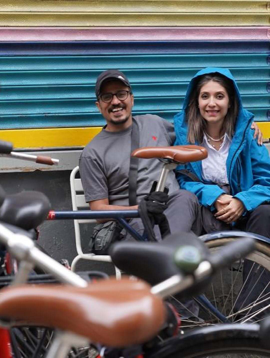 بازیگر هزارپا و همسرش در آمستردام