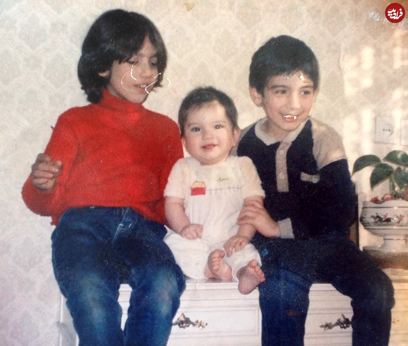 متین ستوده در چند ماهگی‌اش