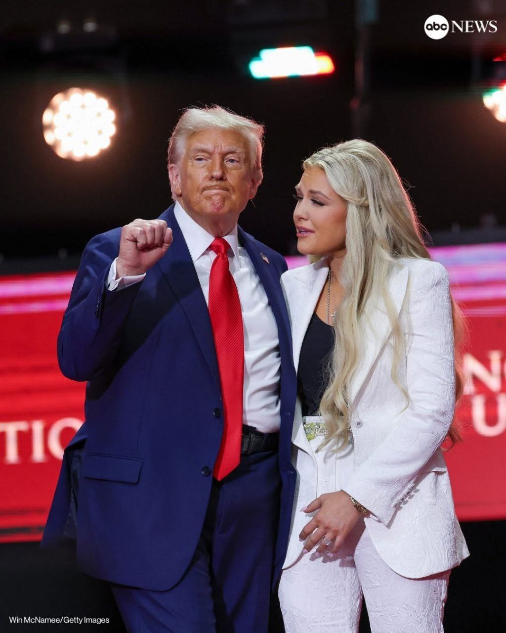 ترامپ و همسر چارلی کرک