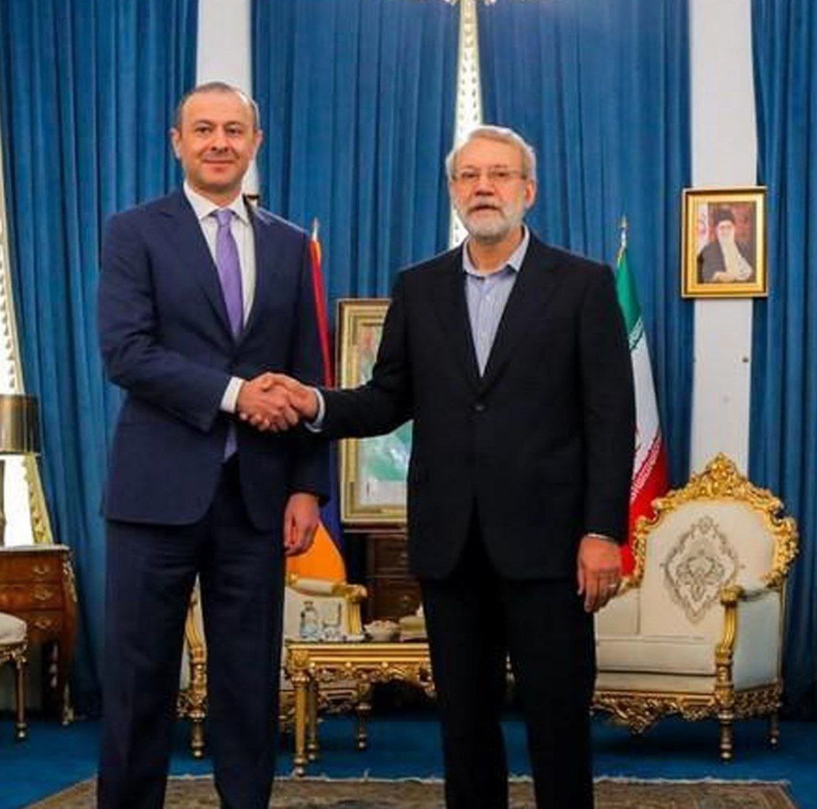 دیدار لاریجانی با دبیر شورای امنیت ارمنستان