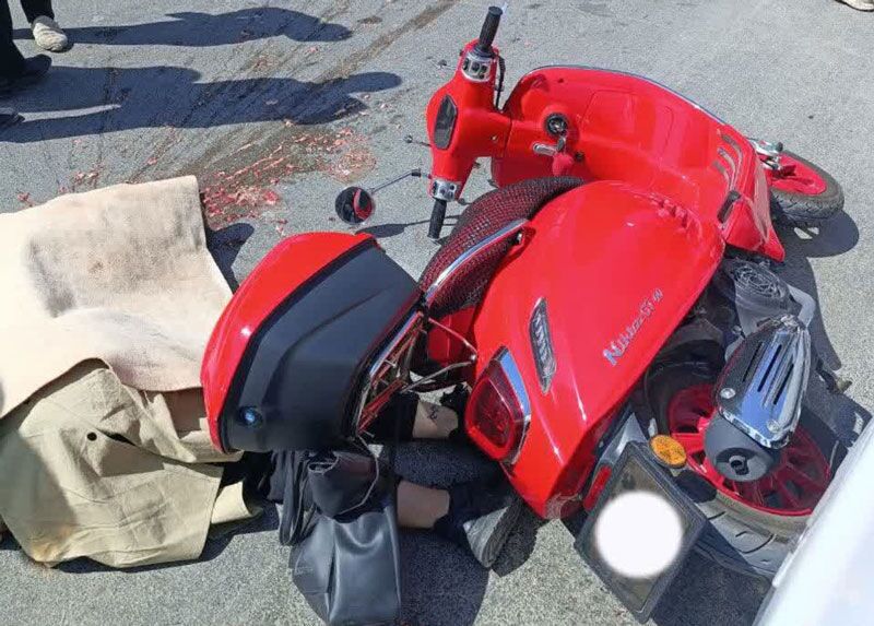 تصادف مرگبار موتورسوار زن