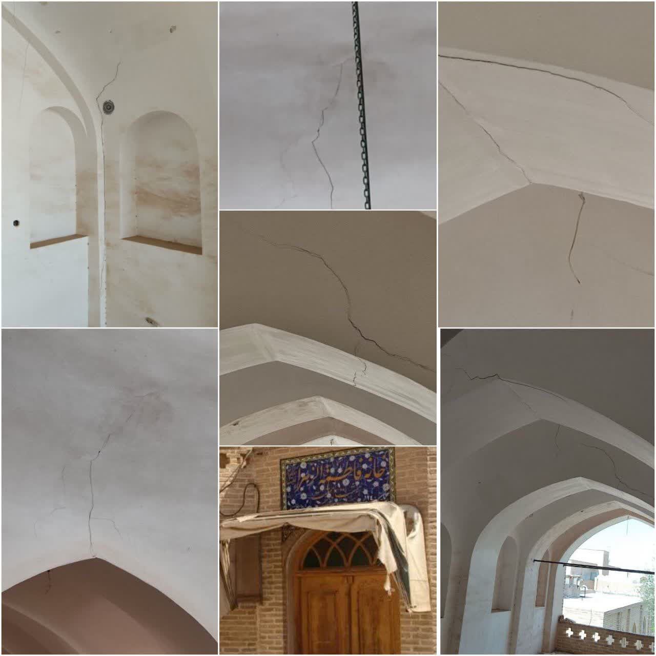 عکس/ تخریب بنای تاریخی معروف در زلزله دیشب