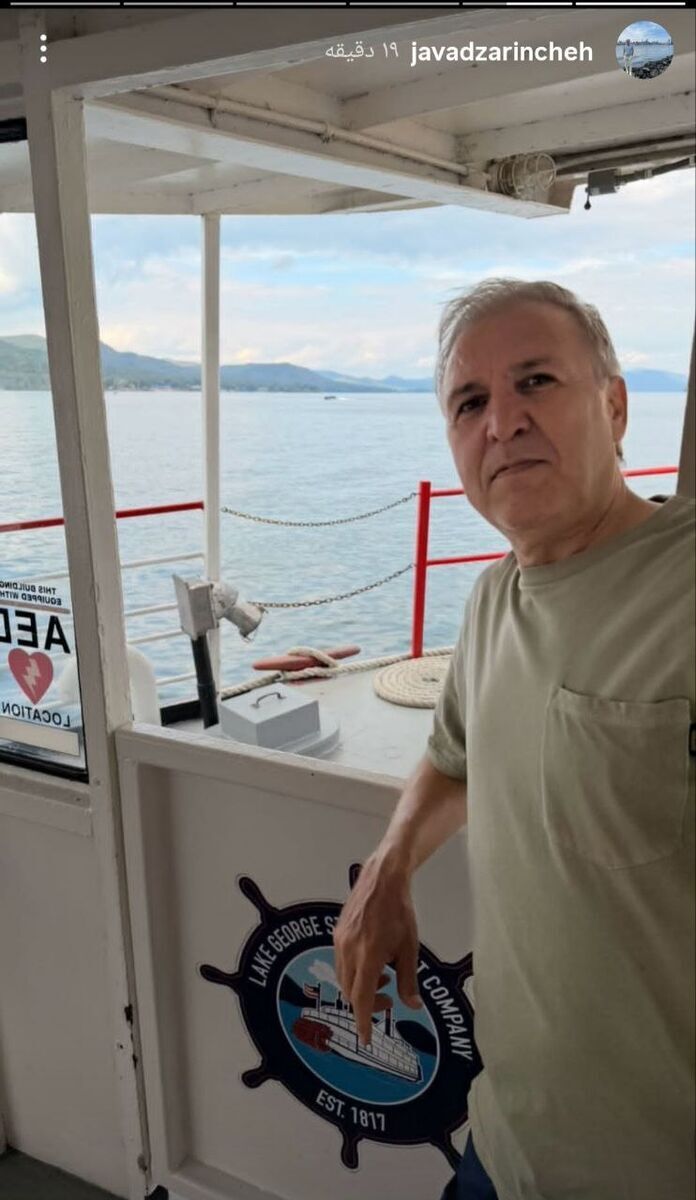 مربی استقلال روی عرشه کشتی