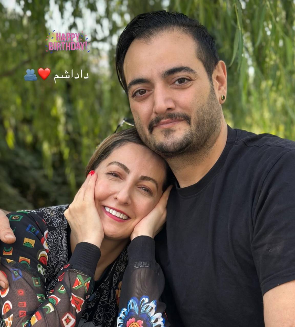 ژست احساسی خانم شیرزاد