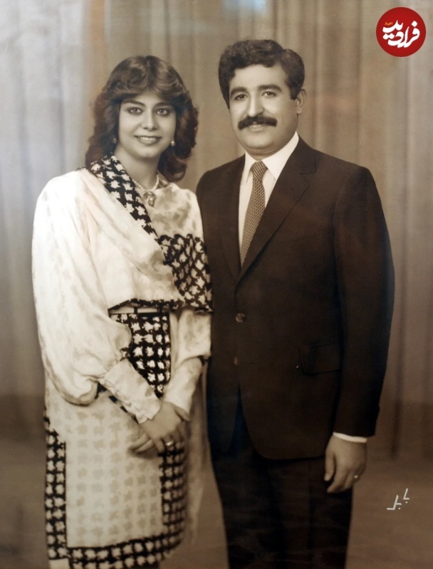 دختر صدام در کنار شوهرش حسین کامل