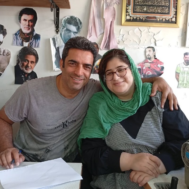 منوچهر هادی و نازگل سریال قهوه پدری