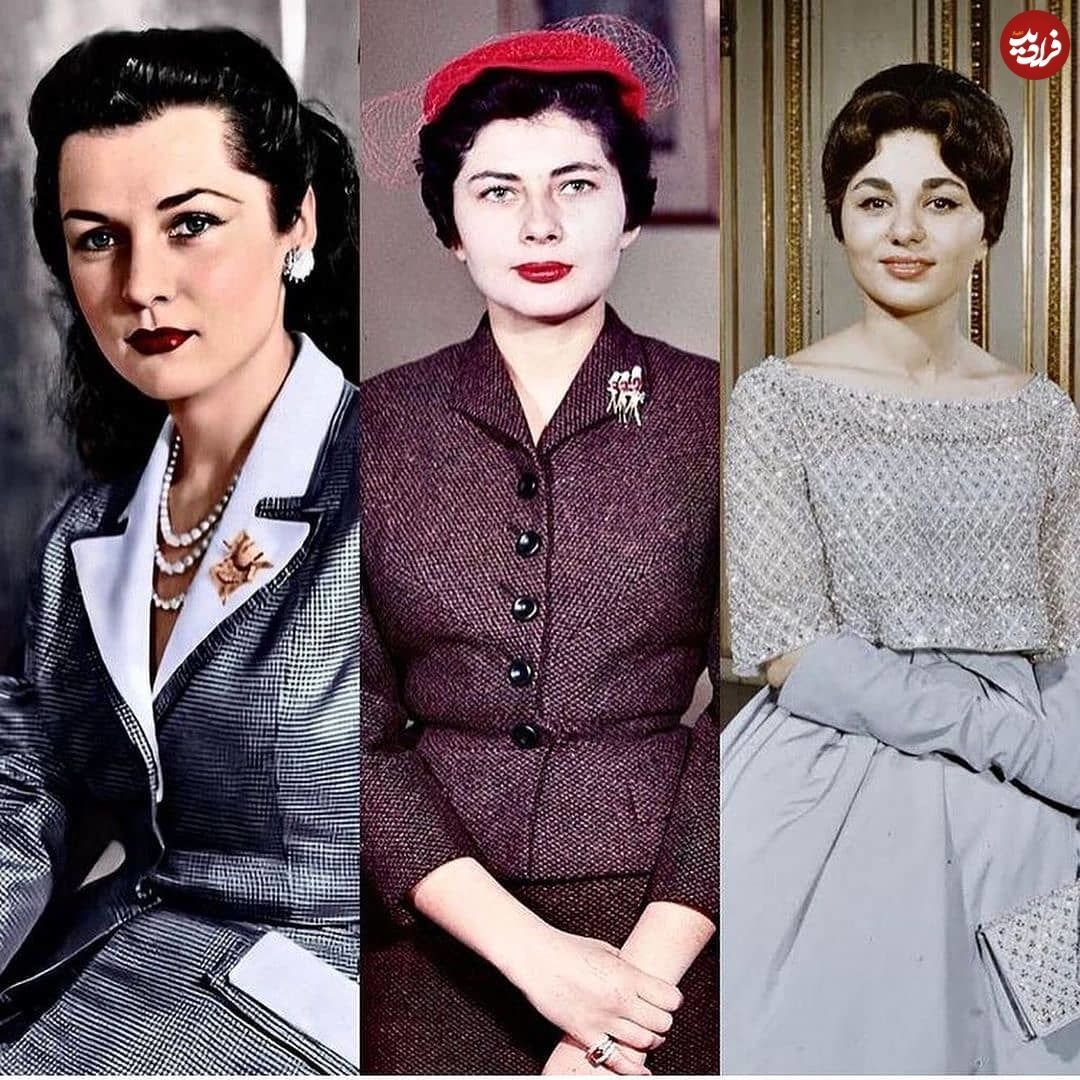 عکس/ سه همسر محمدرضا پهلوی در یک قاب