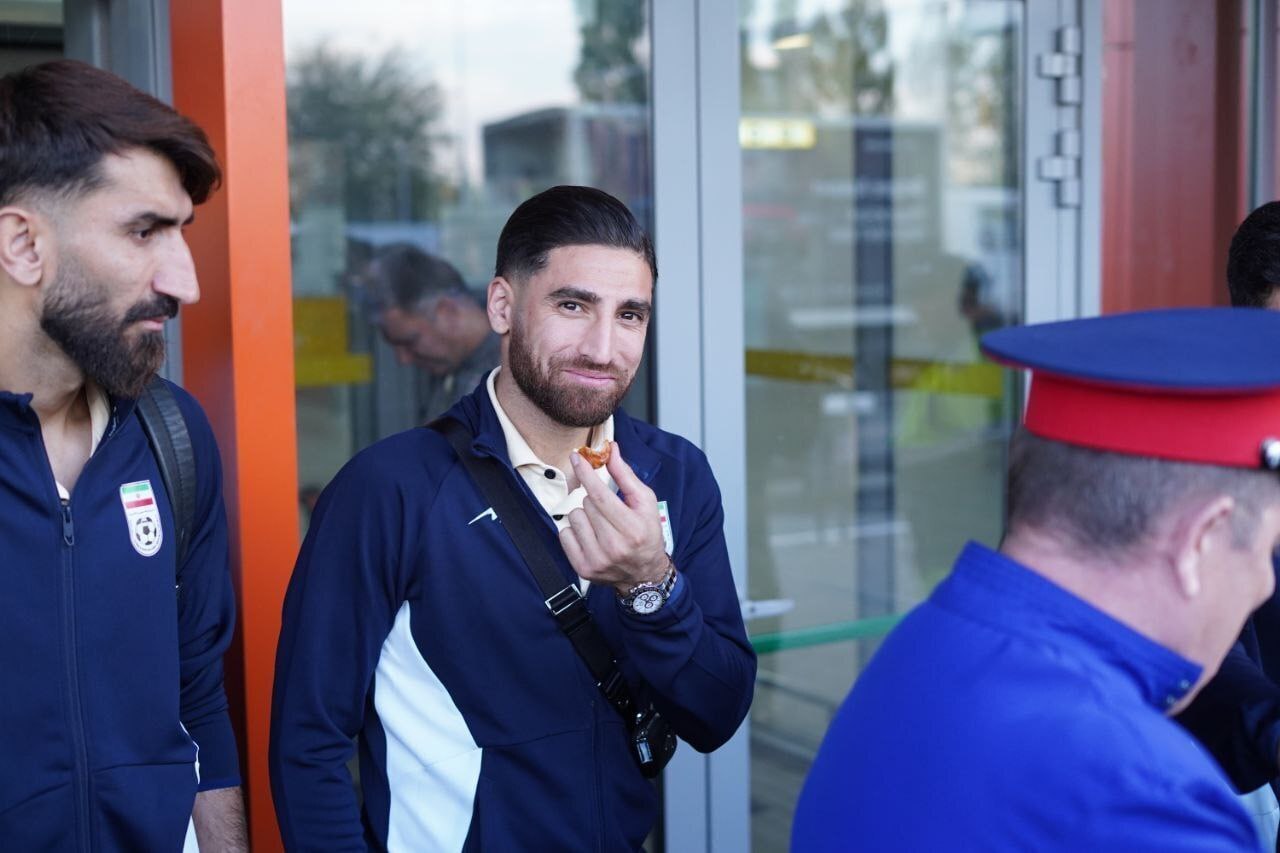 عکس/ تیم ملی فوتبال ایران به روسیه رسید