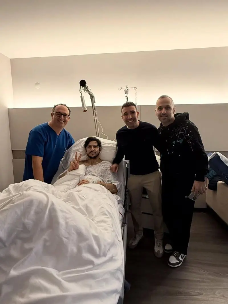 سردار آزمون روی تخت بیمارستان