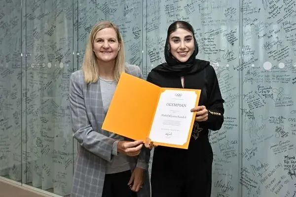 یادگاری ناهید کیانی روی دیوار المپیک