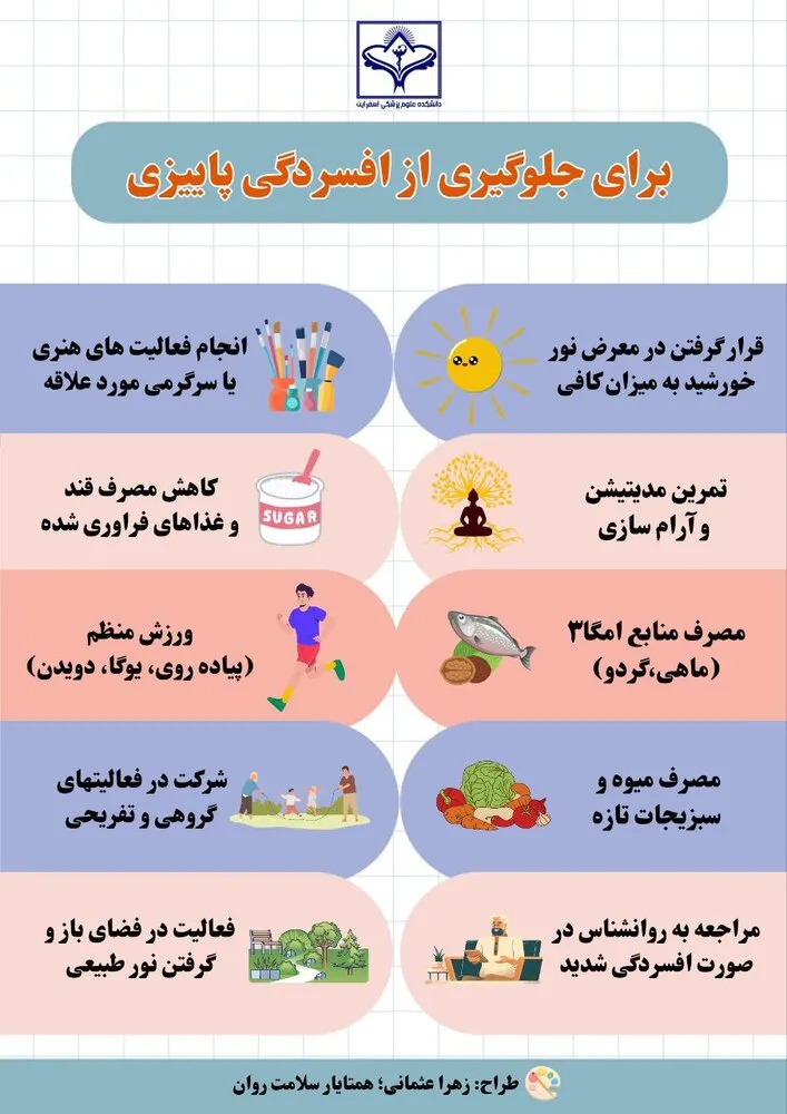 راه‌های جلوگیری از افسردگی پاییزی