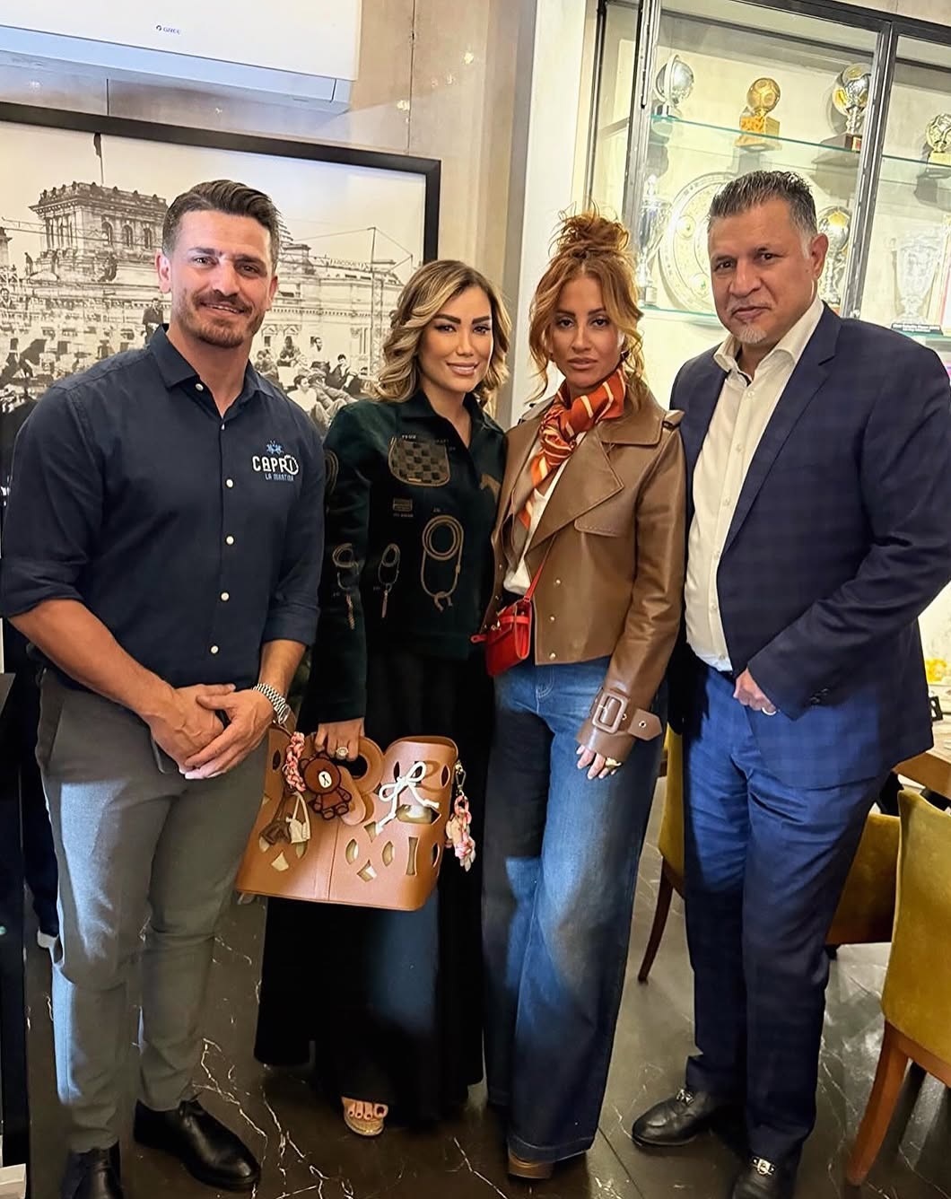 عکس/ دیدار علی دایی و وریا غفوری همراه با همسران‌شان در تهران