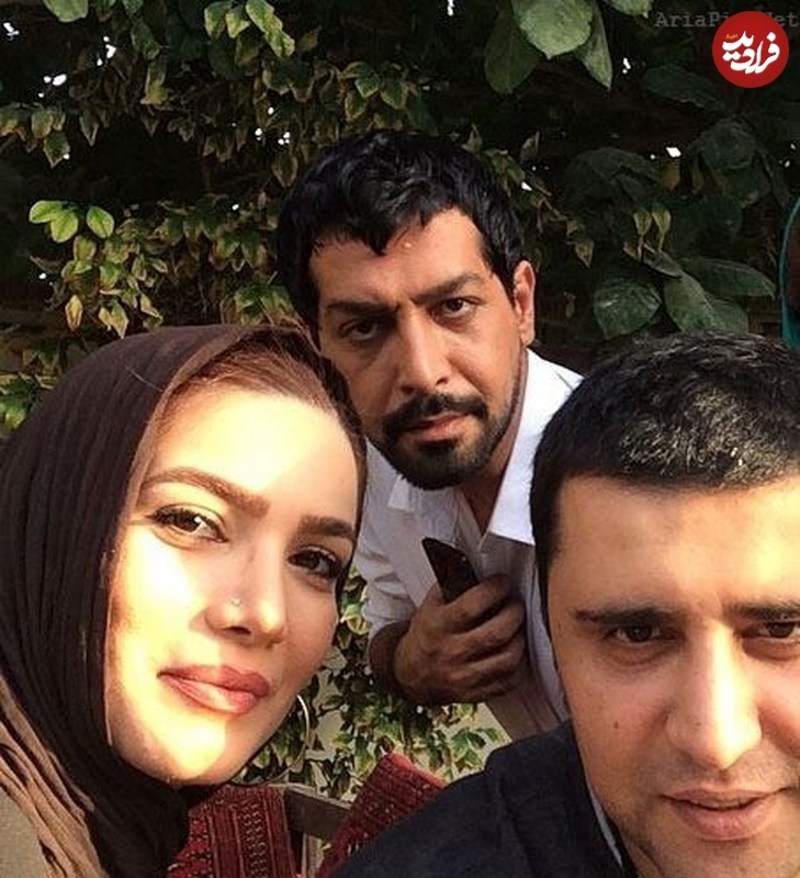 کامران تفتی و متین ستوده در پشت صحنه یک سریال