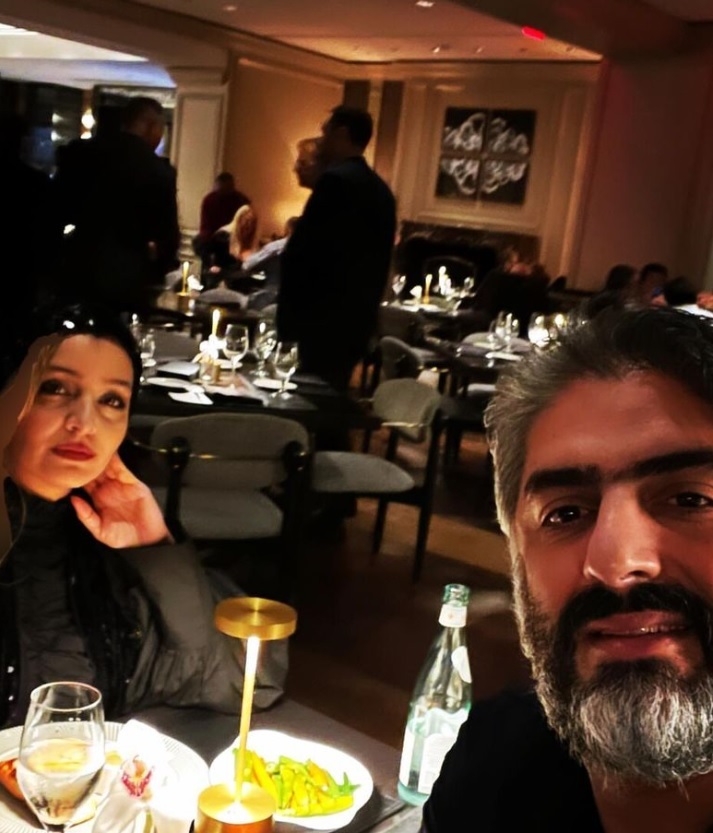 ساره بیات و همسر جنتلمنش در اروپا