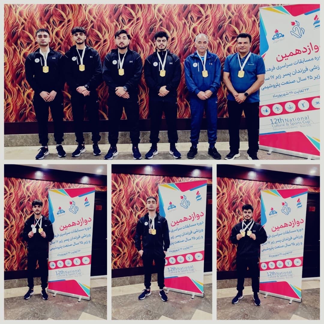 قهرمانی مقتدرانه تنیس روی میز پتروشیمی جم در دوازدهمین دوره مسابقات صنعت پتروشیمی کشور