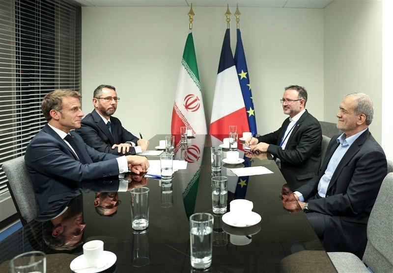 دیدار پزشکیان و مکرون در نیویورک