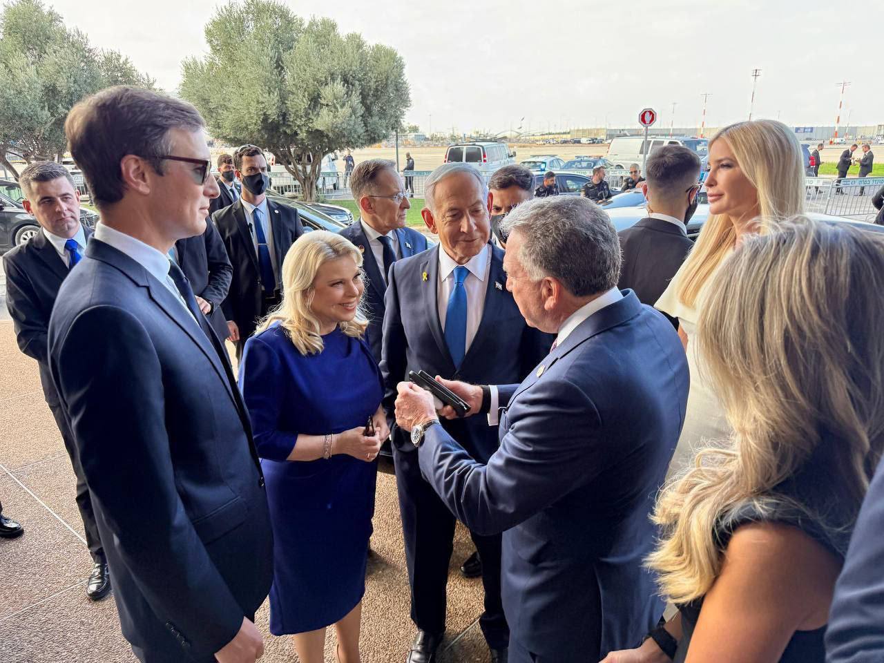 استقبال خانوادگی نتانیاهو از ترامپ