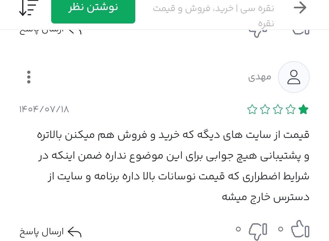 مردم مراقب سرمایه‌های خود در نقره سی باشند