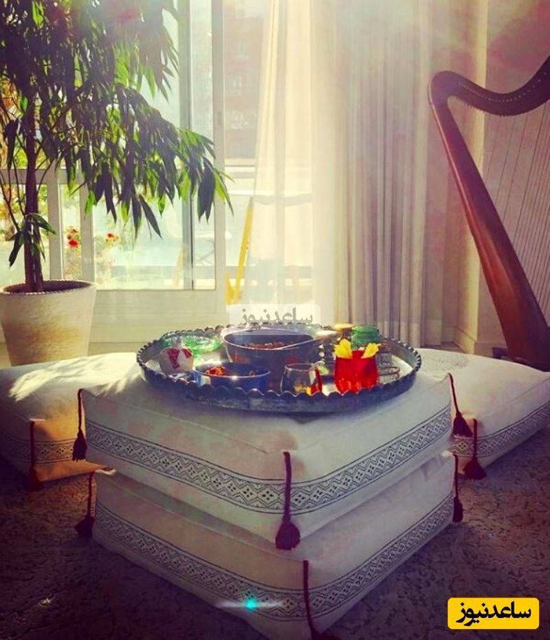 خانه زیبای غزل شاکری با وسایل سنتی