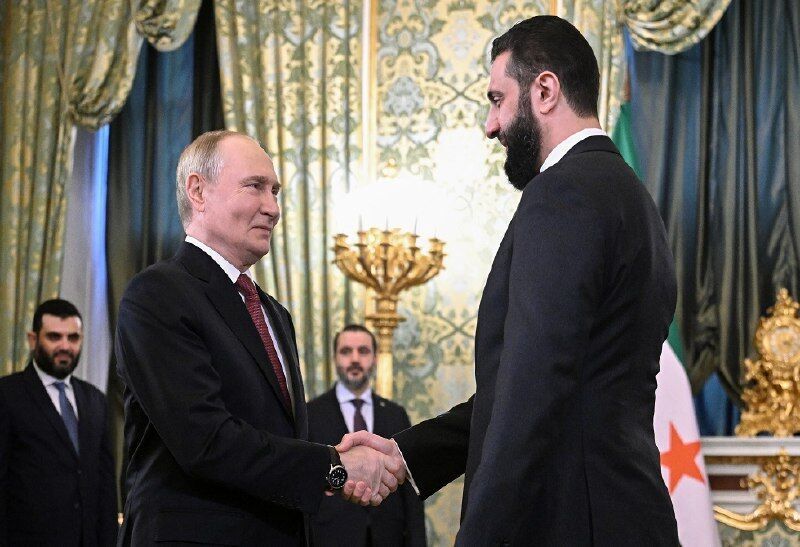 پوتین و احمد شرع پوتین و احمد شرع