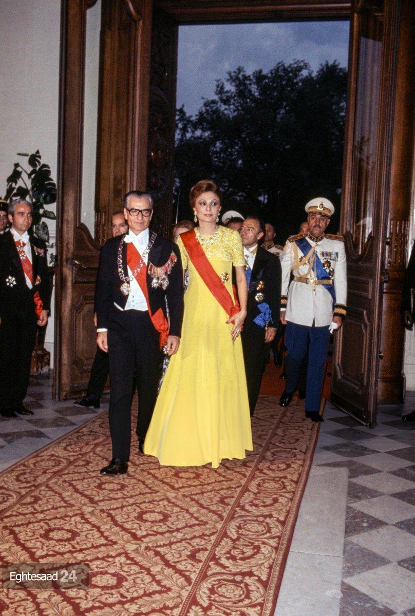 محمدرضا پهلوی به همراه فرح دیبا