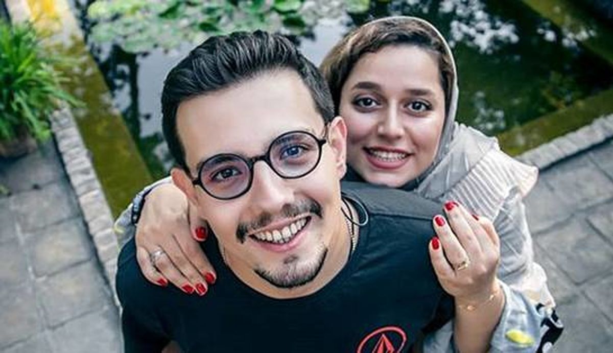 امیر کاظمی و همسرش