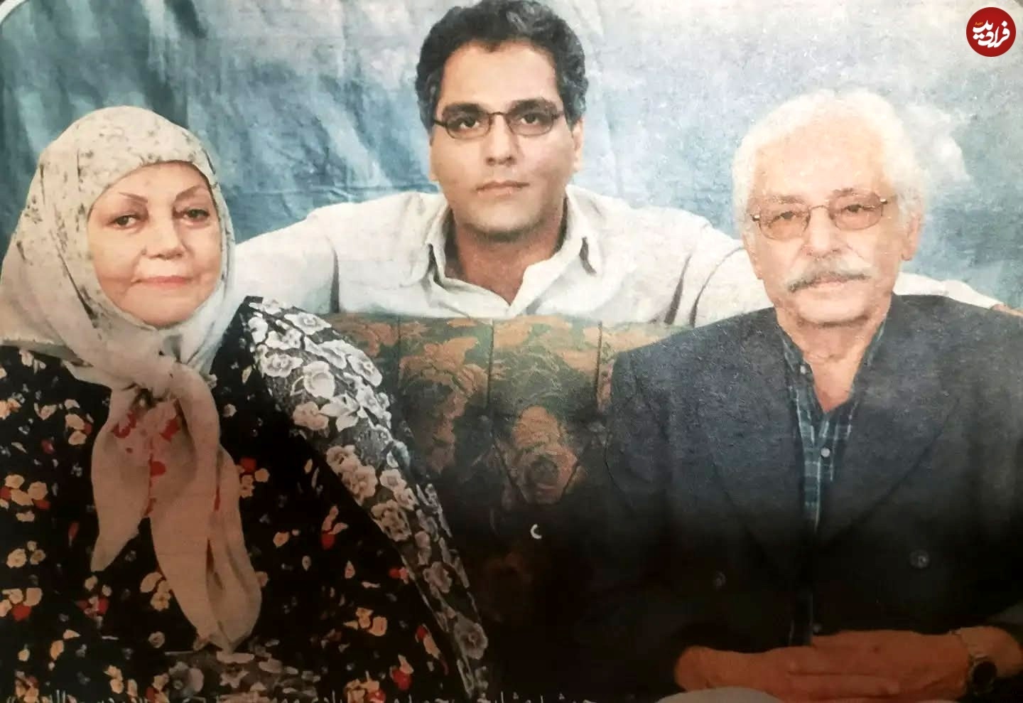 حمیده خیرآبادی در کنار جمشید مشایخی