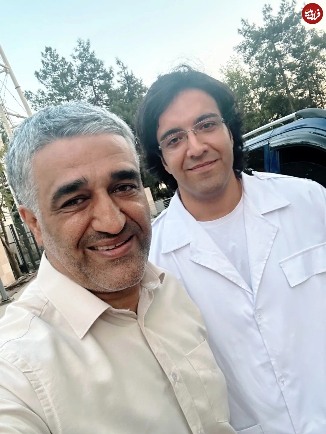 پژمان جمشیدی با چهره غمگین