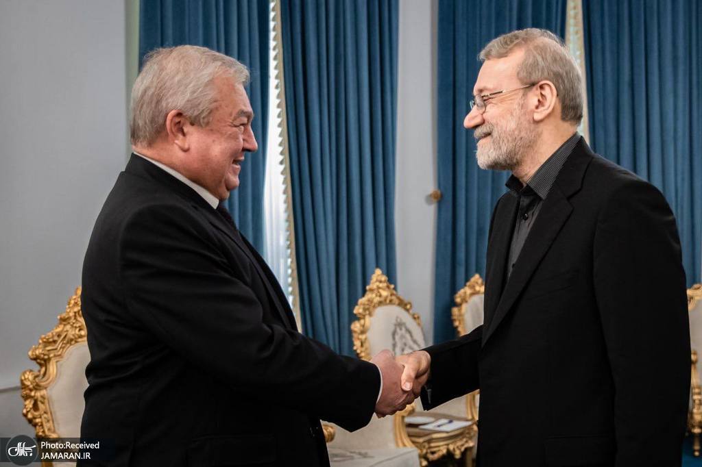 دیدار الکساندر لاورنتیف و علی لاریجانی