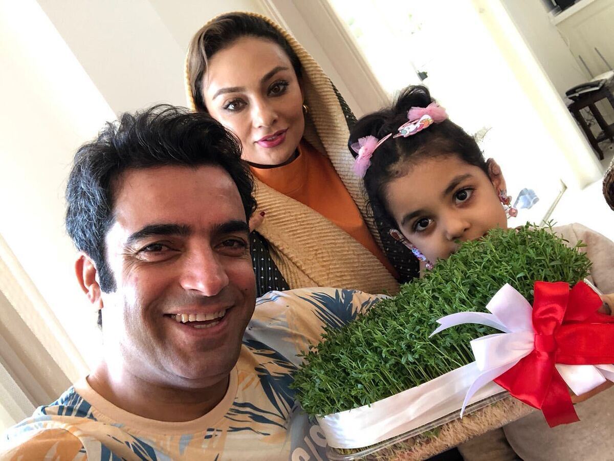 یکتا ناصر و خانواده‌اش