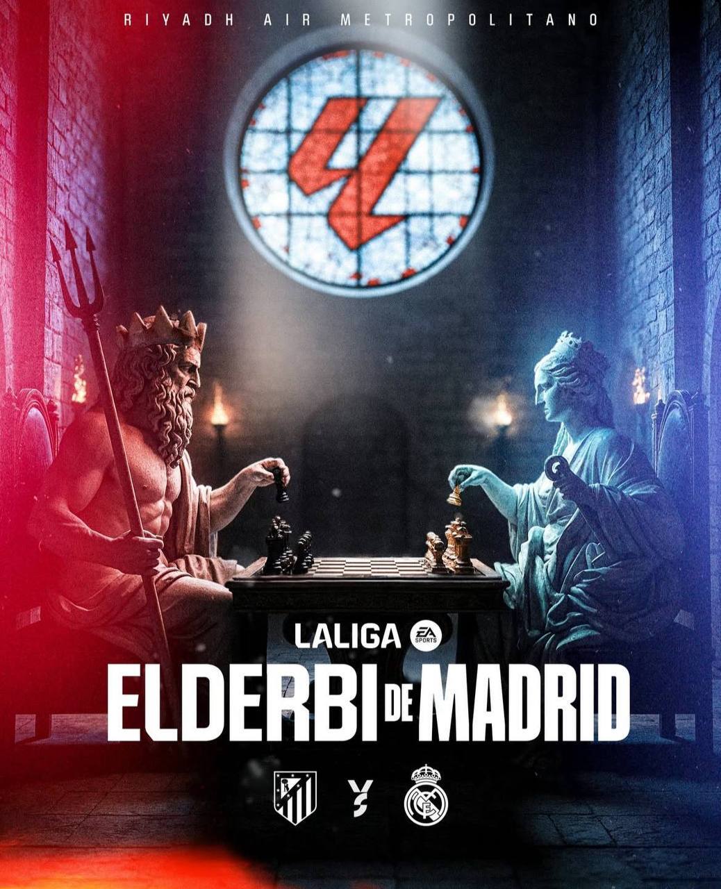پوستر جذاب لالیگا برای دربی مادرید