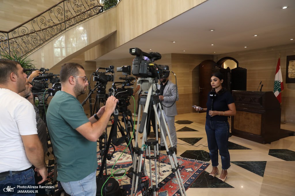 عکس/ کنفرانس خبری علی لاریجانی در بیروت