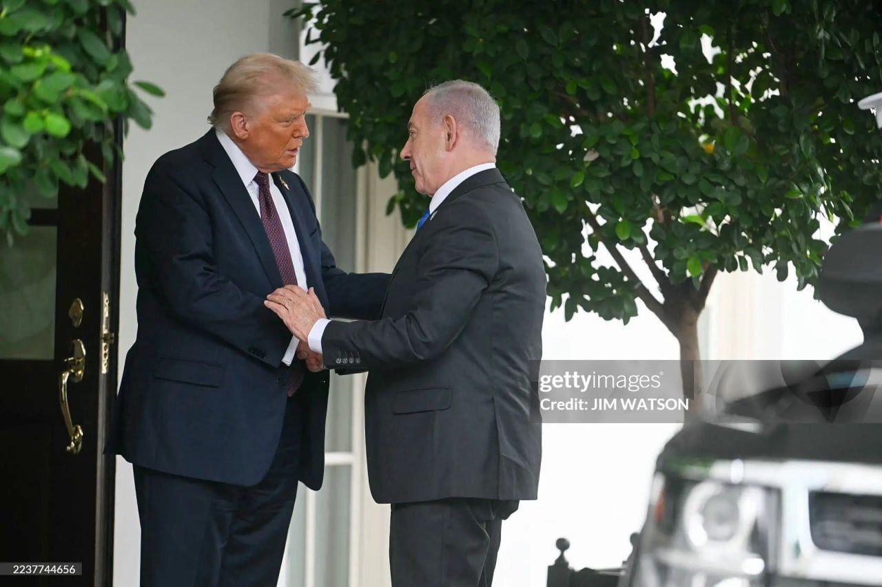 عکس/ تصاویری از دیدار ترامپ و نتانیاهو در کاخ سفید