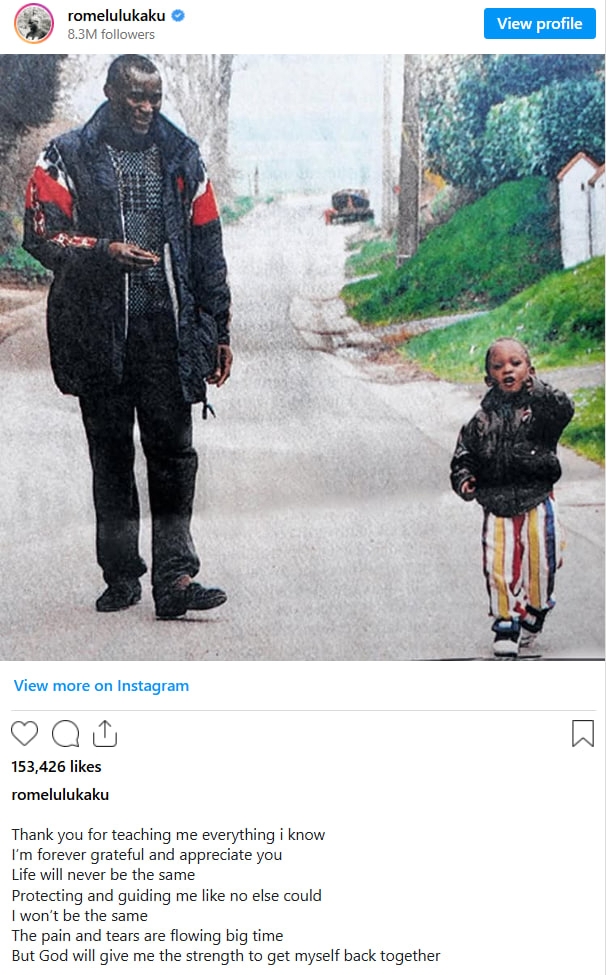 روملو لوکاکو عزادار شد+ عکس