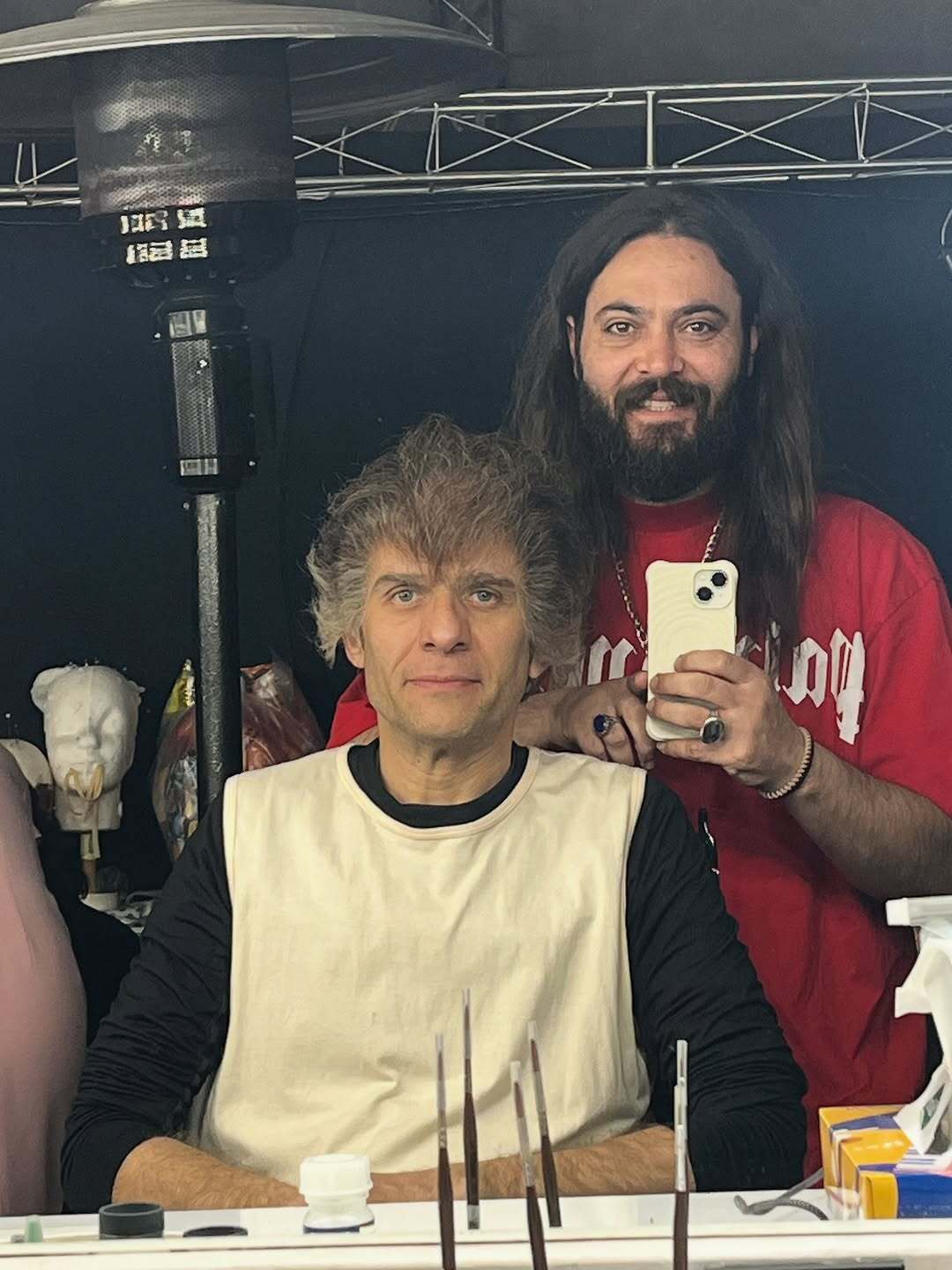 بابک حمیدیان با گریم جدید